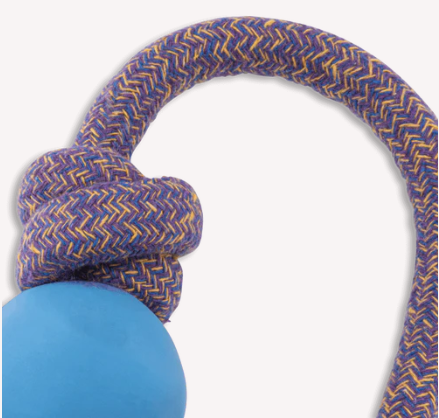Beco Pets Natural Rubber Ball on Rope