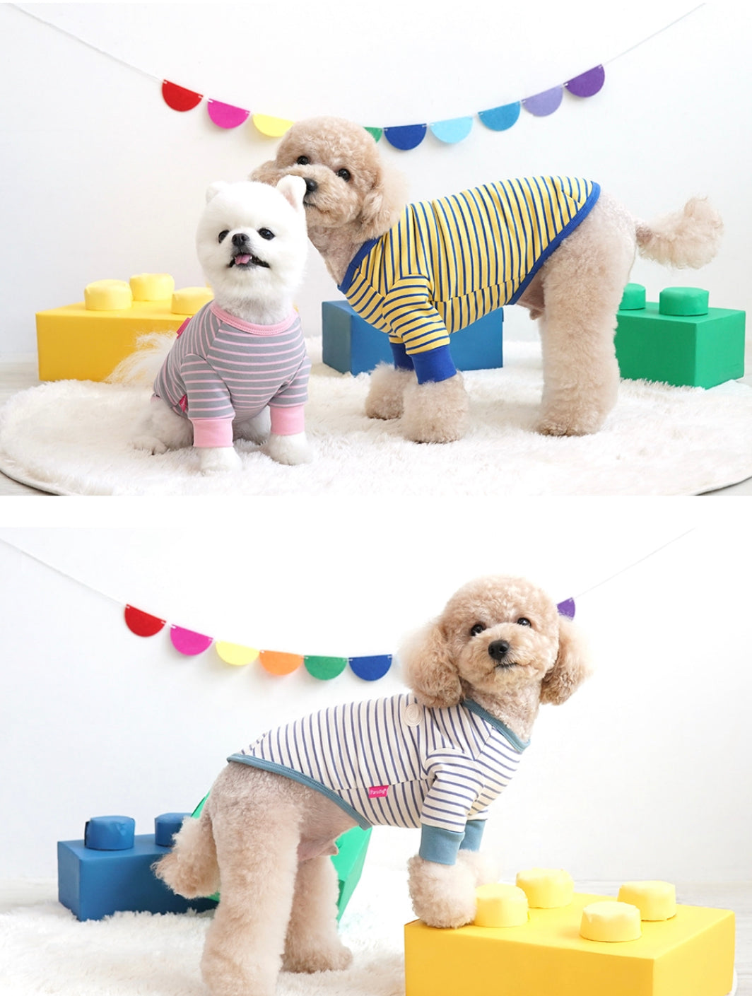 Parisdog Embo Logo Stripe T-shirt