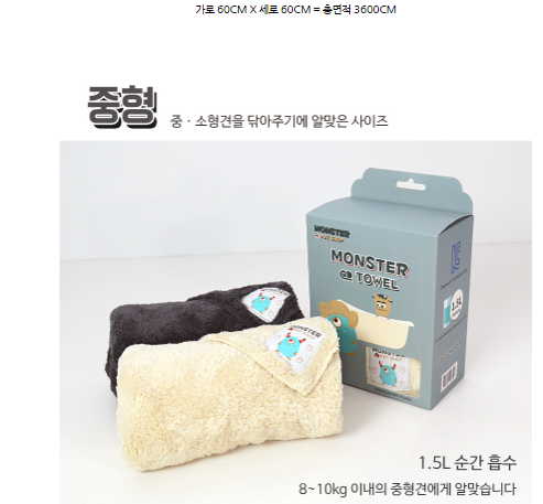 Chocopet House Monster Towel
