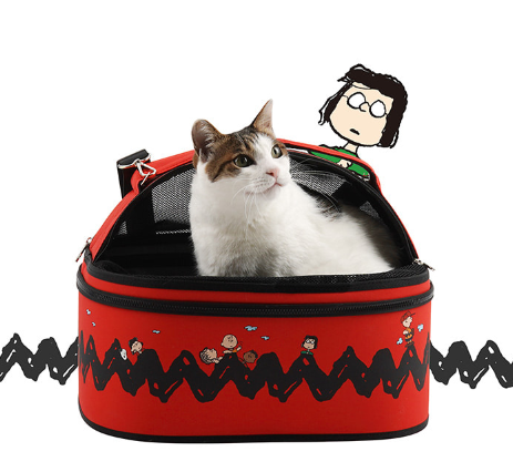 Parisdog Peanuts Baseball Circle Dome Carrier
