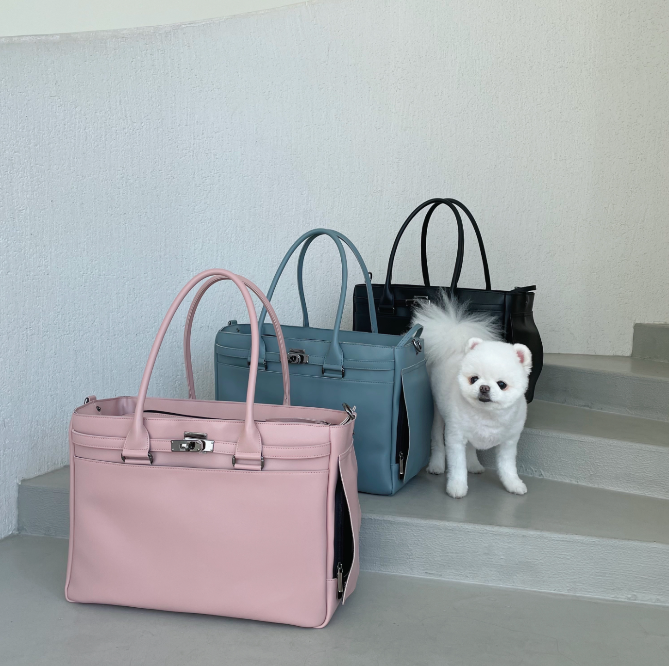 Meloni Leather Bag (Pink)
