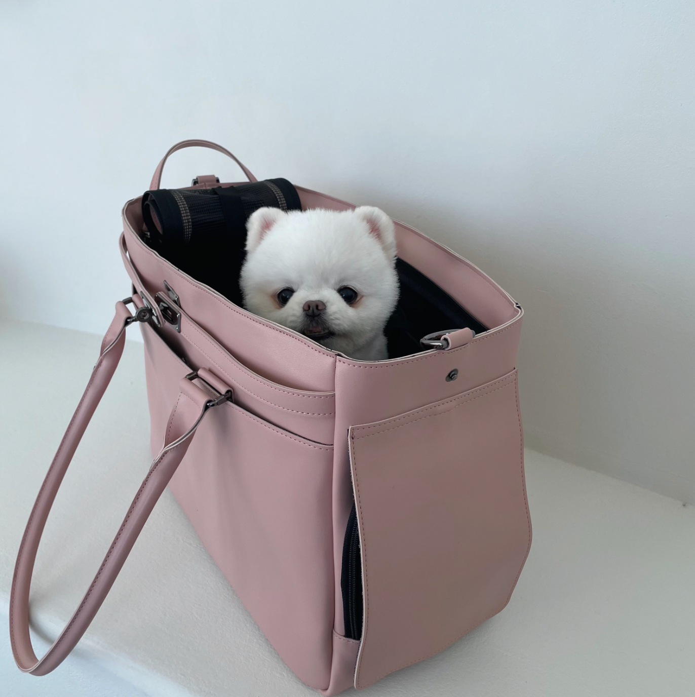 Meloni Leather Bag (Pink)