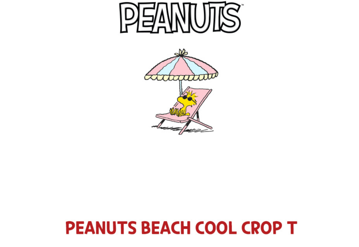 Peanuts Beach Cool Crop T / For Dog