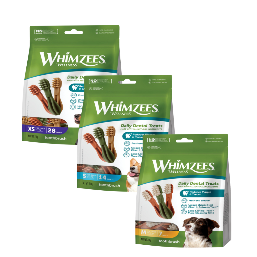 Whimzees Daily Dental Treats Toothbrush