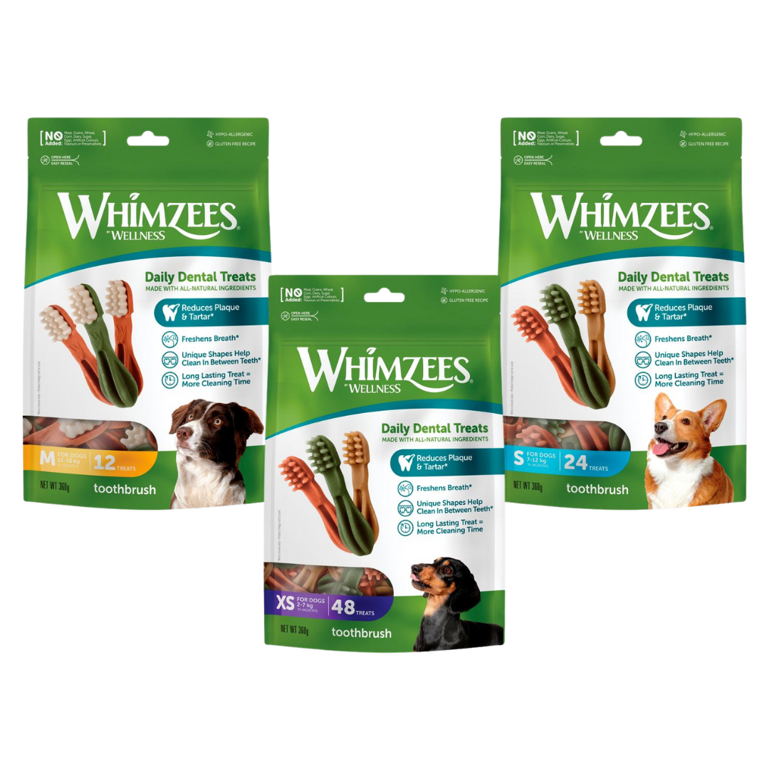 Whimzees Daily Dental Treats Toothbrush