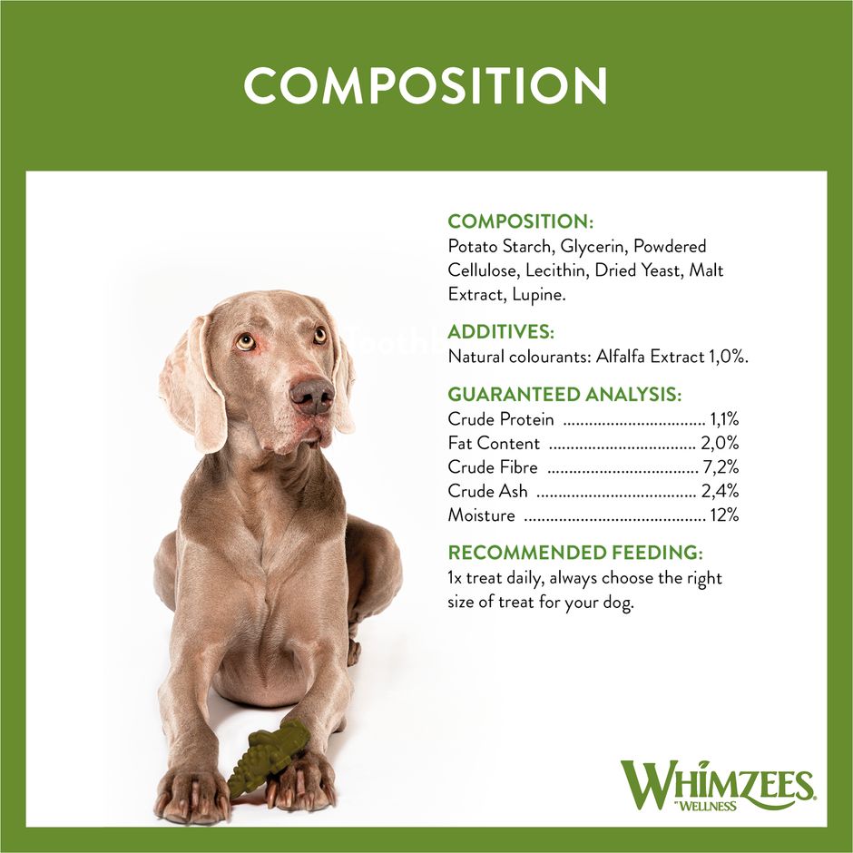 Whimzees Daily Dental Treats Alligator - 360g