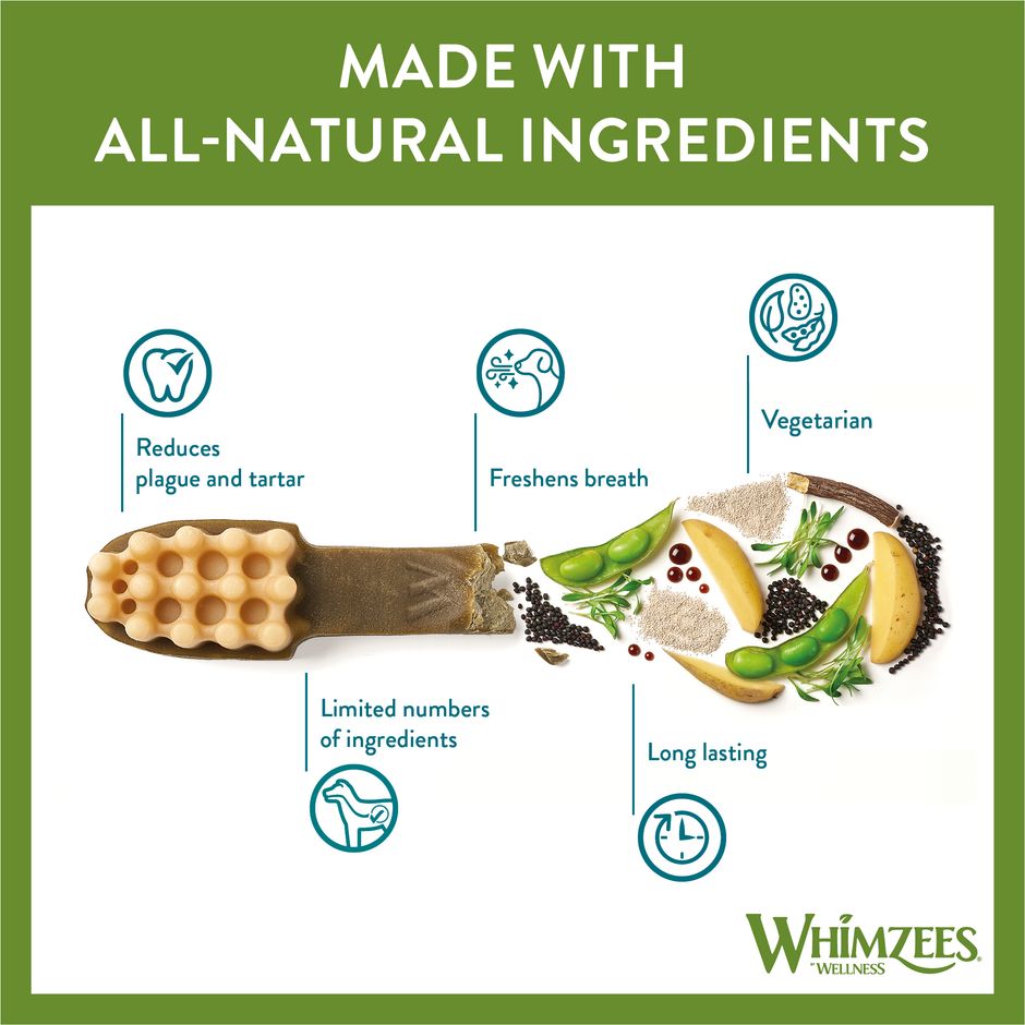 Whimzees Daily Dental Treats Toothbrush