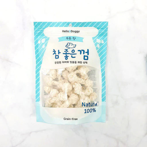 Hello Doggy Natural Milk Knitted Bones
