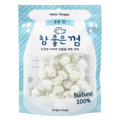 Hello Doggy Natural Milk Knitted Bones