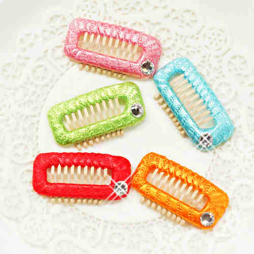 Ribbon Wrapped Comb Hair Clip (Large)