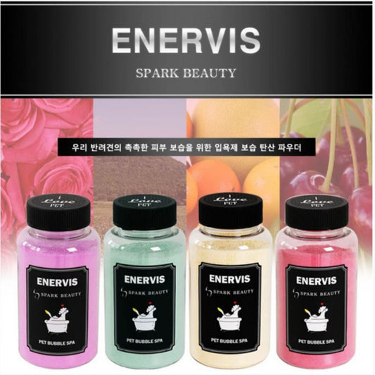 Enervis Carbonated Bath Bomb Bottle / Spa Powder - 380g