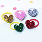 Moonpet Mini Glitter Heart Hair Tie