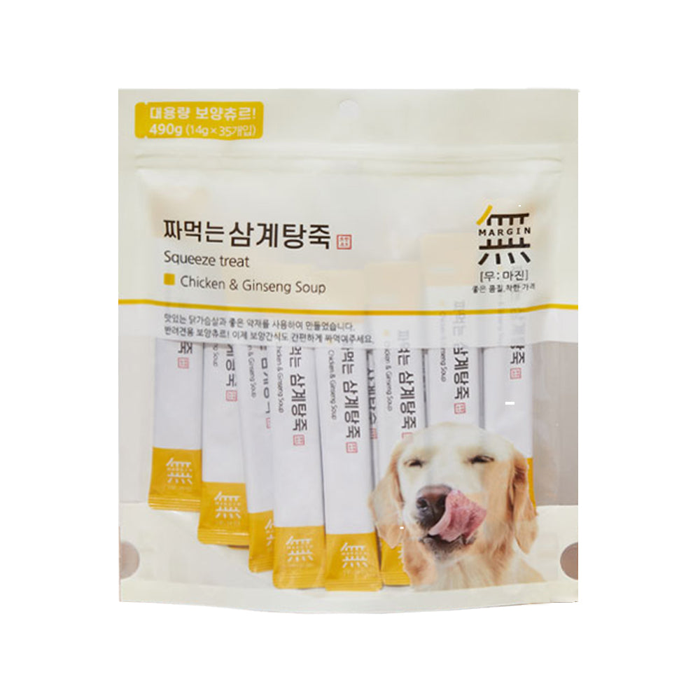 Mumargin Squeeze Dog Wet Treats - Chicken & Ginseng Soup