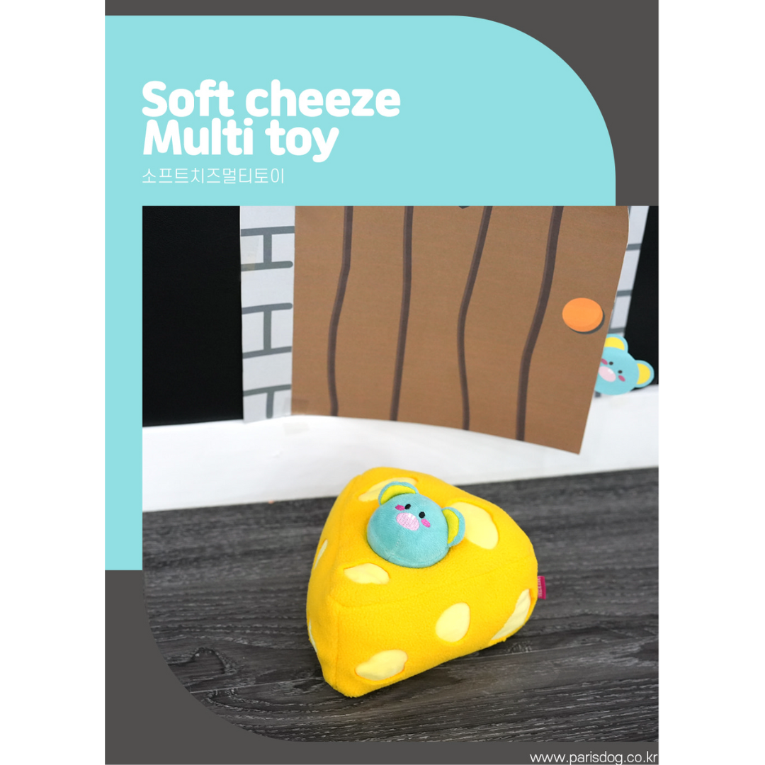 Parisdog Soft Cheeze Multi Toy