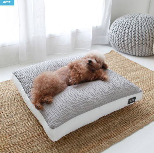 Chocopet House Ice Waffle Cushion Gray