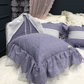 Maison de Apple Princess Bed Pillow Blanket Set (Violet)