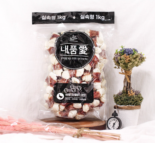 1kg Duck Milk Bone (2.5in)