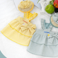 ParisDog Butter Stripe Frill Dress Set