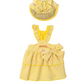 ParisDog Butter Stripe Frill Dress Set