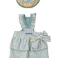 ParisDog Butter Stripe Frill Dress Set