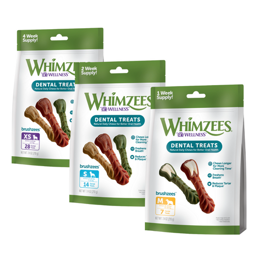 Whimzees Daily Dental Treats Brushzees - 210g