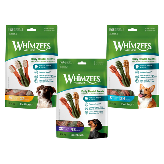 Whimzees Daily Dental Treats Toothbrush