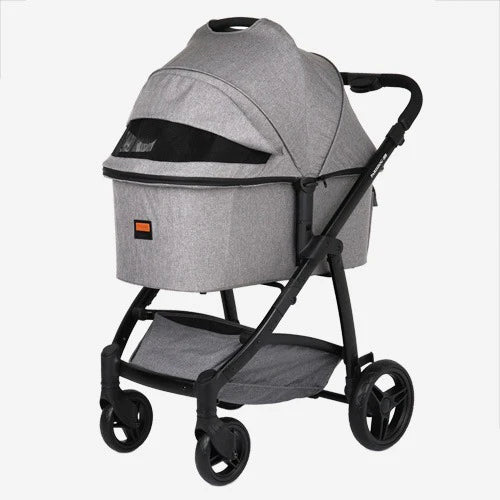 Parisdog Premium Foldable Pet Stroller (Gray) Deluxe X-Large