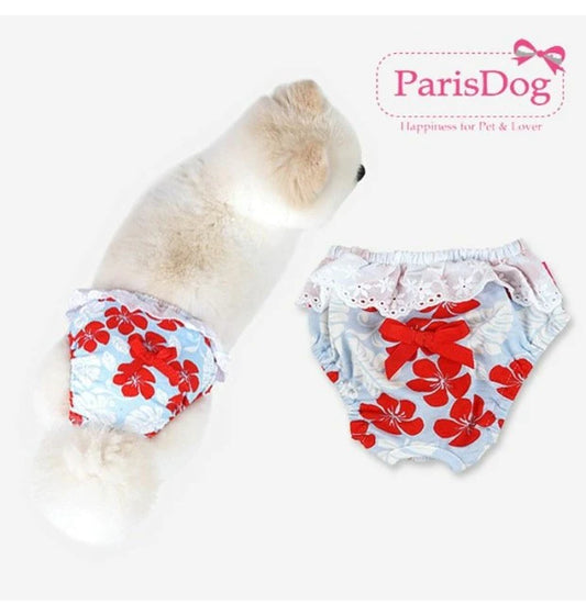 Paris Dog Tropical Cotton Reusable Washable Panty