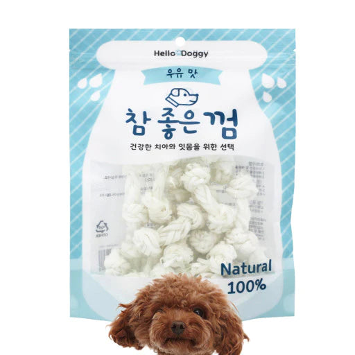 Hello Doggy Natural Milk Knitted Bones