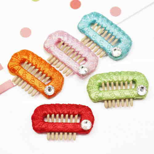 Ribbon Wrapped Comb Hair Clip (Small)