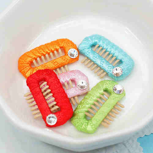 Ribbon Wrapped Comb Hair Clip (Small)