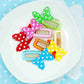 Puffy Dotted Ribbon Comb Hair Clip