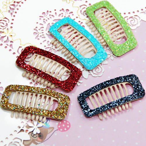 Moonpet Glitter Comb Hair Clip (Large)