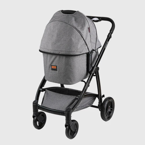 Parisdog Lusso Premium Foldable Pet Stroller (Gray) Large